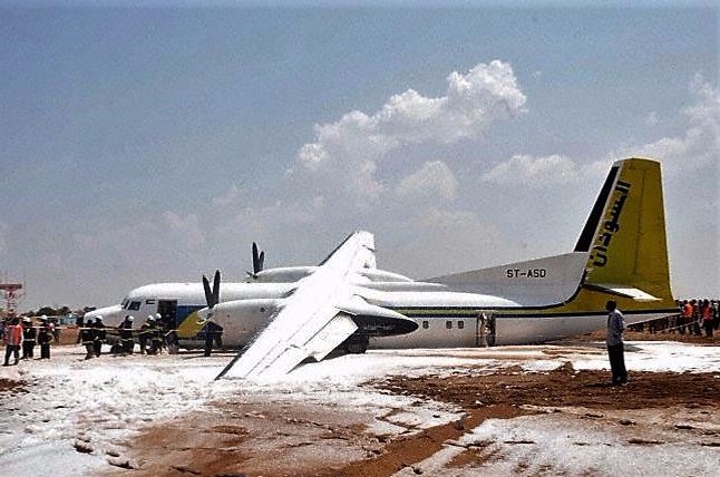 Msn:20201  ST-ASD  Sudan Airways  2004.Crash Landing Febr.10,2011 at Khartoum Ap Sudan.
Photo THE AVIATION HERALD.