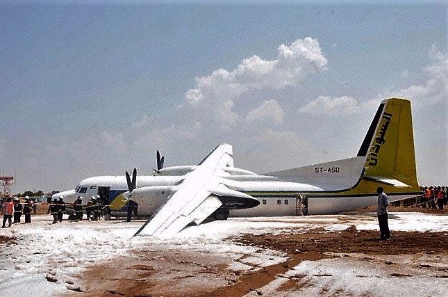 Msn:20201  ST-ASD  Sudan Airways  2004.Crash Landing Febr.10,2011 at Khartoum Ap Sudan.
Photo THE AVIATION HERALD.