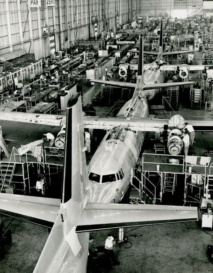 Fairchild  Production Line at Hagerstown  USA.