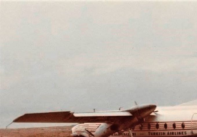 Msn:10123  TC-TEK  THY  Crash Landing  February 17,1970.
Photo  TURKISH  AIRLINES RETRO CAFE.