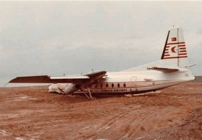 Msn:10123  TC-TEK  THY  Crash Landing  February 17,1970.
Photo  TURKISH  AIRLINES RETRO CAFE.