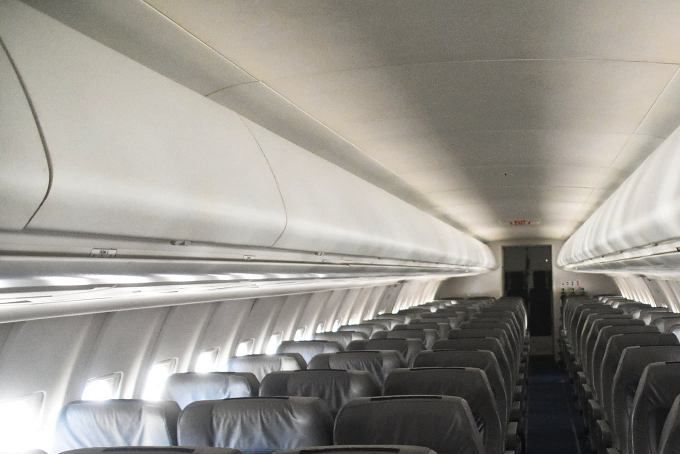Cabin Fokker F70  VH-NUY  Alliance Airlines.
Photo